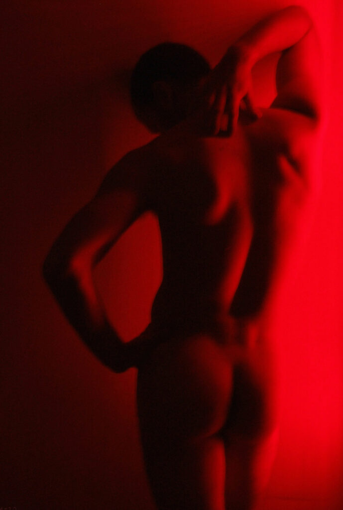Man in red exclusive work by Adian Muritz in Barcelona